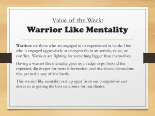 Embrace the Warrior Mentality for Success