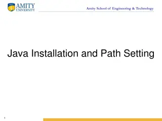 Amity School of Engineering & Technology Java Installation Guide