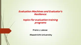 Insights into Building Evaluator Resilience for Effective Evaluation Programs