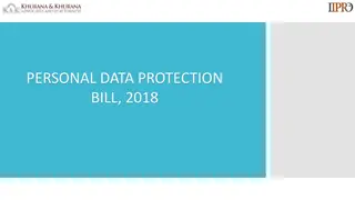 Overview of Personal Data Protection Bill, 2018