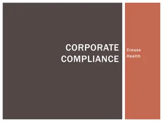 Effective Corporate Compliance Program Overview