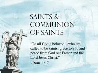 Communion of Saints in Catholic Faith