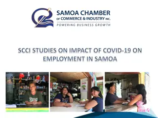 Impact of COVID-19 on Employment in Samoa: SCCI Studies