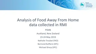 Analysis of Food Away From Home Data Collection in Auckland, NZ