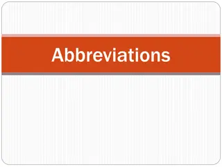 The Significance of Abbreviations in Various Fields