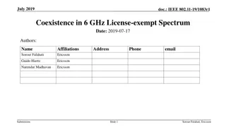 Coexistence in 6 GHz License-Exempt Spectrum - IEEE 802.11-19/1083r1