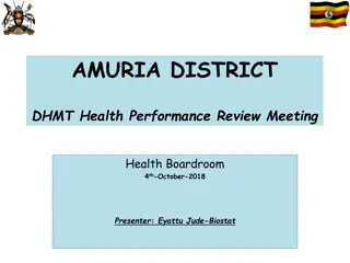 Health Performance Review Meeting in Amuria District DHMT