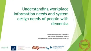 Understanding Information Needs of People with Dementia in the Workplace