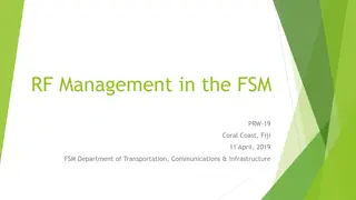 RF Management in the Federated States of Micronesia (FSM)