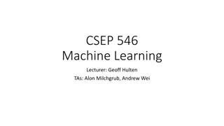 CSEP 546 Machine Learning Course Overview