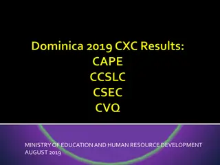 Education Performance Report August 2019