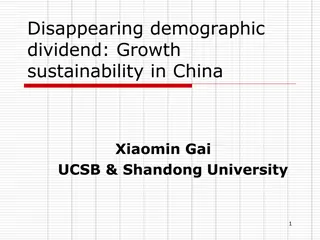 Challenges and Opportunities in China's Demographic Dividend