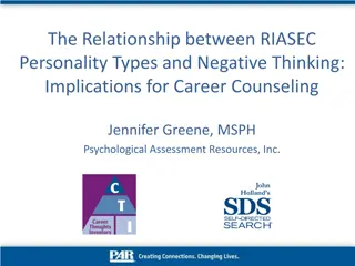 The Relationship between RIASEC Personality Types and Negative Thinking: Insights for Career Counseling