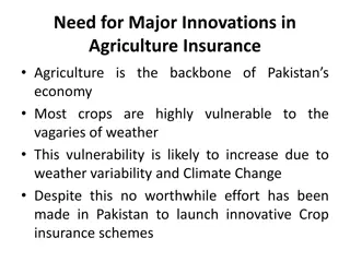 Innovations in Agriculture Insurance for Sustainable Crop Protection