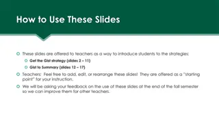 Enhancing Reading Comprehension with 'Get the Gist' Strategy