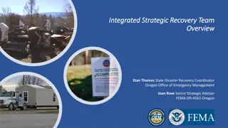 Oregon Integrated Strategic Recovery Team Overview