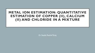 Quantitative Estimation of Metal Ions in a Mixture