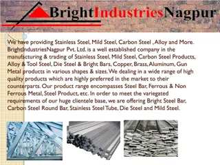 Leading Manufacturer and Supplier of Steel Products - Bright Industries Nagpur Pvt. Ltd.