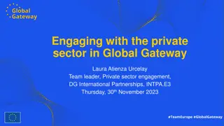 Engaging with the Private Sector in Global Gateway: Strategies and Opportunities