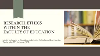 Research Ethics in Education: Master's Program Overview