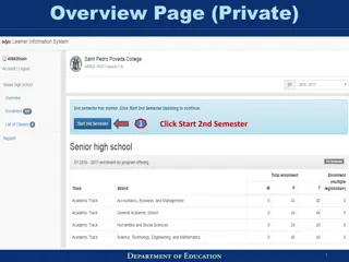 Private Class Enrollment Management System Overview