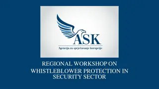 Whistleblower Protection in Security Sector Regional Workshop