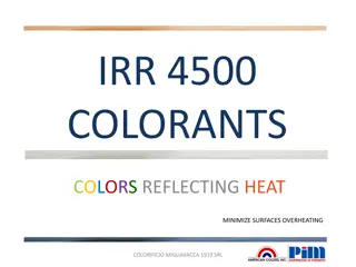 IRR 4500 Colorants: Reflecting Heat to Minimize Surfaces Overheating