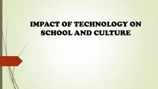 Impact of Technology on School and Culture: Positive and Negative Effects