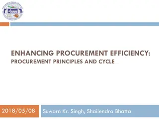 Enhancing Procurement Efficiency: Principles and Cycle