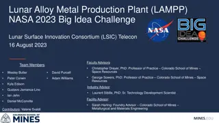 Lunar Alloy Metal Production Plant (LAMPP) Concept and Objectives