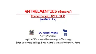 Anthelmintics: Drug Therapy for Parasitic Worm Infections in Veterinary Medicine