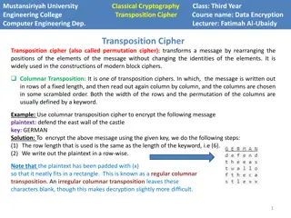 Transposition Cipher Techniques in Modern Block Ciphers