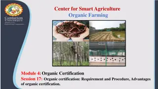 Organic Certification and NPOP in India