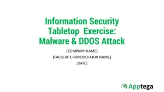 Information Security Tabletop Exercise: Malware & DDOS Attack