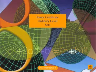 Sets with Venn Diagrams in Junior Certificate Ordinary Level Mathematics