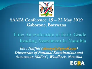 Understanding the EGRA Tool and its Application in Namibia