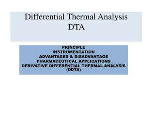 Differential Thermal Analysis (DTA) in Pharmaceutical Applications