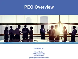 Professional Employer Organizations (PEOs)