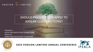 Prescription and Arrear Contributions in Pension Law