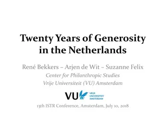 Exploring Generosity Trends in the Netherlands Over Twenty Years