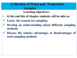 Sampling Methods and Requirements for Water and Wastewater Analysis