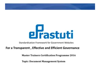 Effective Management of Government Documents for Transparent Governance