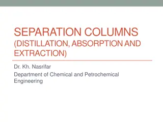 Separation Columns in Chemical Engineering