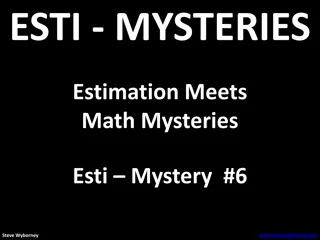 Esti Mysteries - Mystery #6: Foam Pieces in Vase Estimation