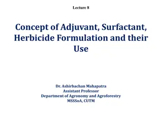 Adjuvants and Herbicide Formulation