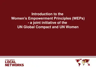 Empowering Women for Sustainable Development: The Women's Empowerment Principles