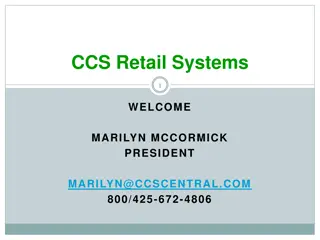 CCS Retail Systems Seminar Agenda and Overview