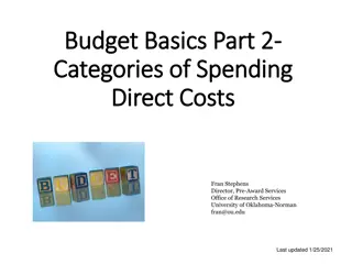 Budget Basics for Comprehensive Budget Development