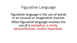 Figurative Language: Metaphors, Similes, Hyperboles, and Personification