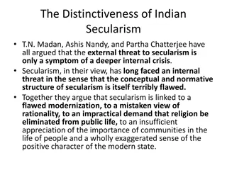 The Distinctiveness of Indian Secularism: A Critical Analysis